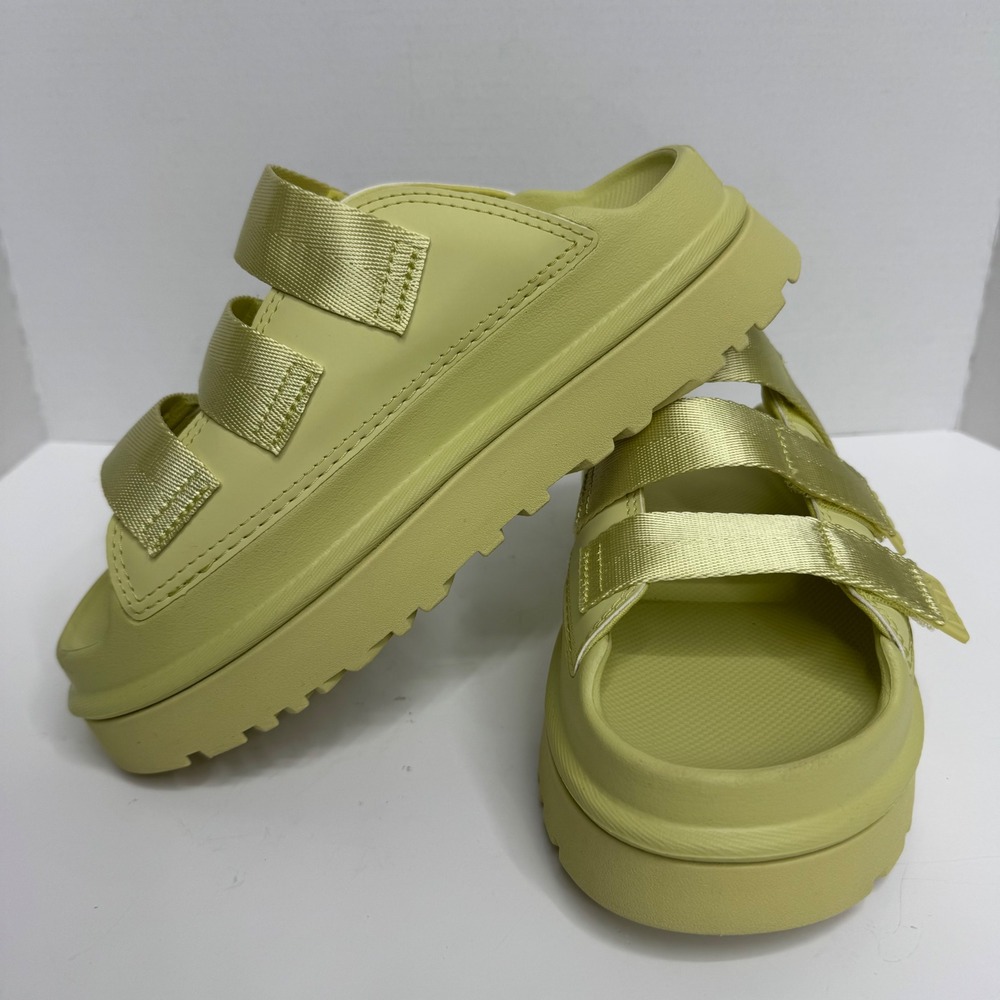 UGG GoldenGlow Sea Salt Platform Slide Sandals Womens 7 1167430